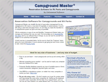 Tablet Screenshot of campground-master.com